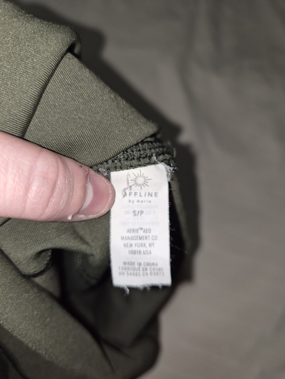Aerie Offline Army Green Leggings - Picture 4 of 7